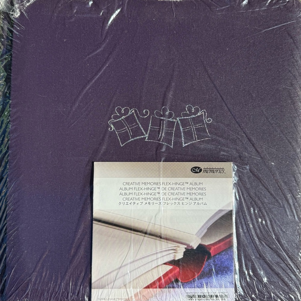 12x12 Creative Memories Purple Holiday Coverset